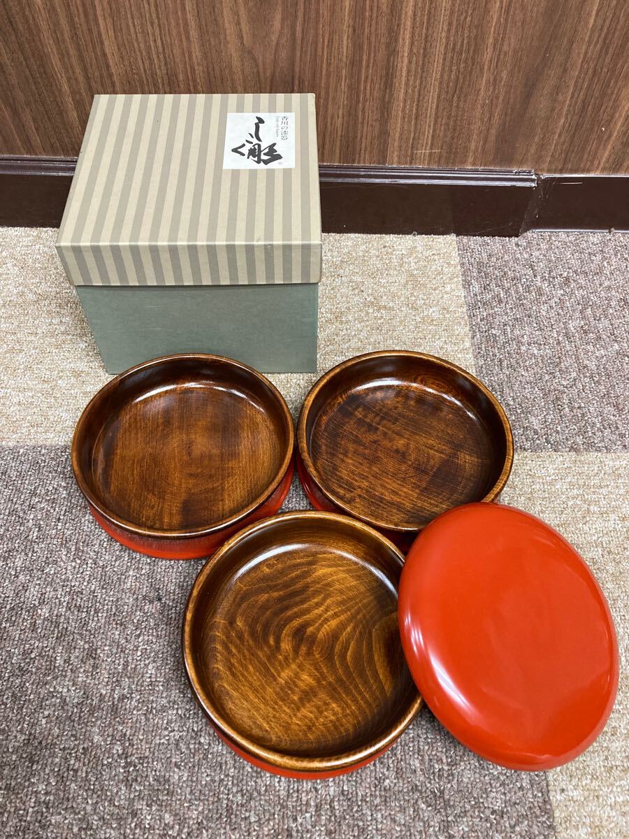 Yahoo!オークション - 香川漆器 しこく彫 高木晃作 天然木