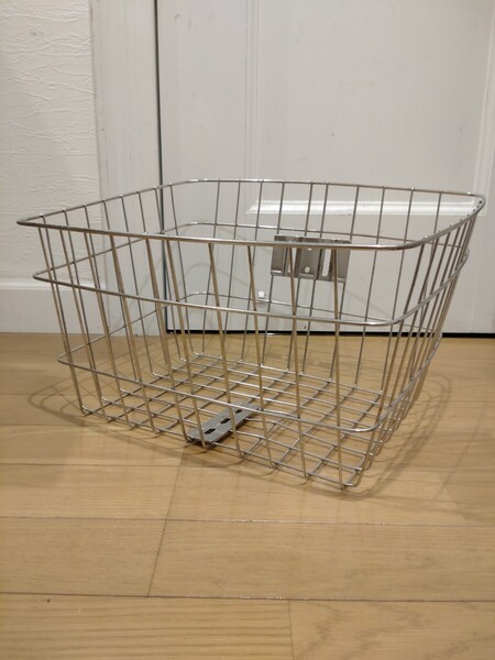 【N】 送料込★安値【大型大容量ステンレスバスケット】電動アシスト自転車★パーツ/アクセサリー/ブリジストン/ヤマハ/パナソニック