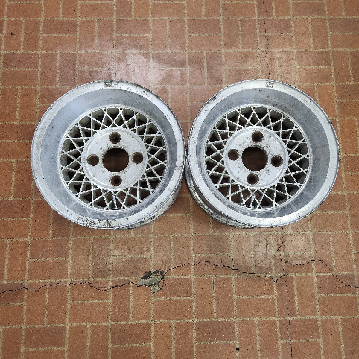 エンケイ マグ メッシュ 当時物 旧車 ENKEI MAG 14インチ8J 2本 エンケイ マグ メッシュ 当時物 旧車 ENKEI MAG 14インチ8J 2本