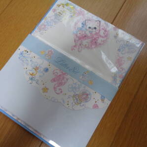 飴の森ふみか☆ゆめかわいい☆おしゃれ☆子ねこ☆ネコ☆スイーツ☆ユニコーン☆バレエ☆海外作家風☆レターセット☆便箋☆封筒☆新品☆金箔