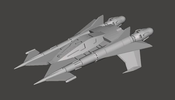 バックロジャース カナード スターファイター サンダーファイター Buck Rogers Star Fighter Thunder Fighter 3Dプリント 未塗装・未組立