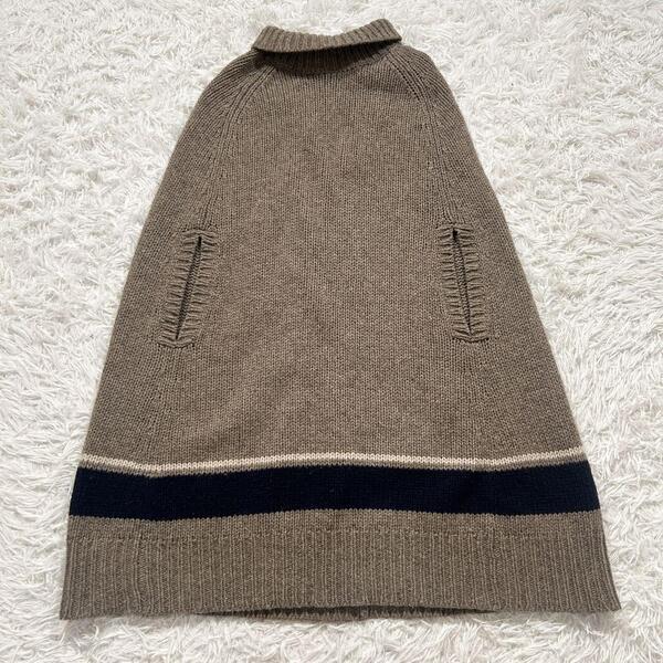 A.P.C. ニット ポンチョ ライン ハイネック オーバーサイズ セーター アーペーセー タートルネック ニット セーター ワイド カジュアル