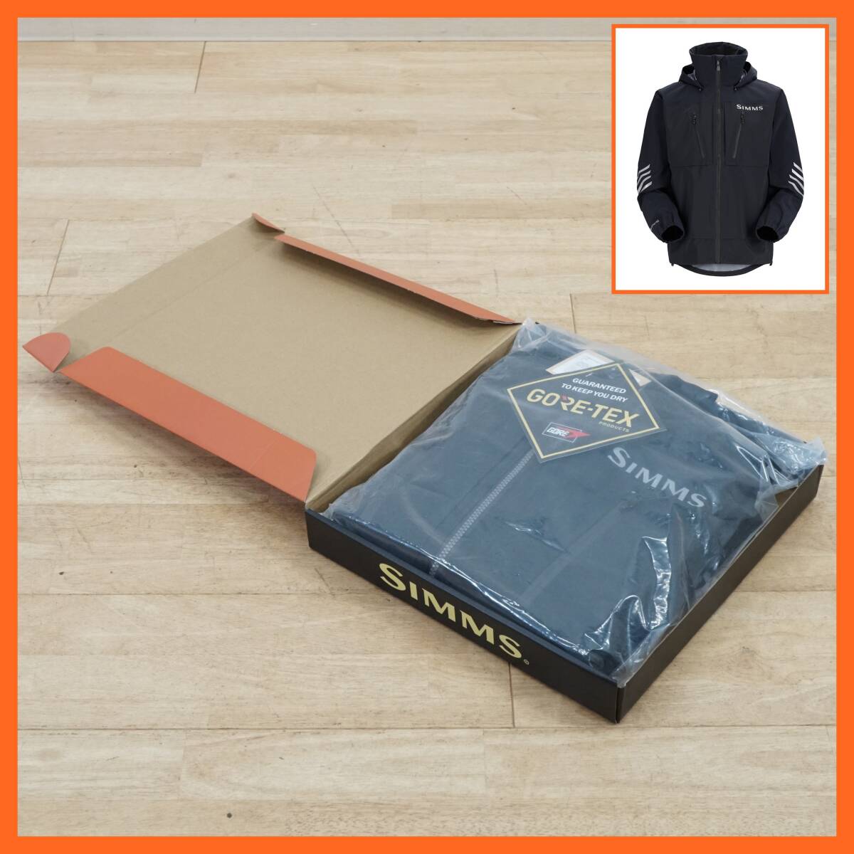 未使用 シムス サイズM ゴアテックス フィッシングジャケット ナイロン シムス ジャケット | Simms FS Jacket | FSジャケット：BLUE DUN