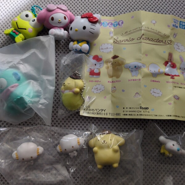サンリオ ならぶんです。カプセルトイ ポムポムプリン ハローキティ こぎゅみん マイメロディ けろけろけろっぴ ハンギョドン