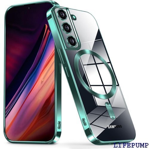 Galaxy S22 用 ケース SCG13 SC-5 ストラップ穴付き おしゃれ ケース 緑 DE77-34 1849