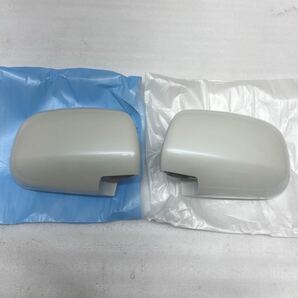 新車外し.超美品☆30系 ハリアー☆純正ドアミラーカバー☆左右SET☆パールホワイト.062☆MCU.ACU.31.35.36