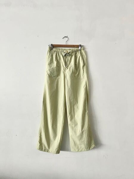 【美品】MICA&DEAL パラシュートパンツ ライトグリーン FREE