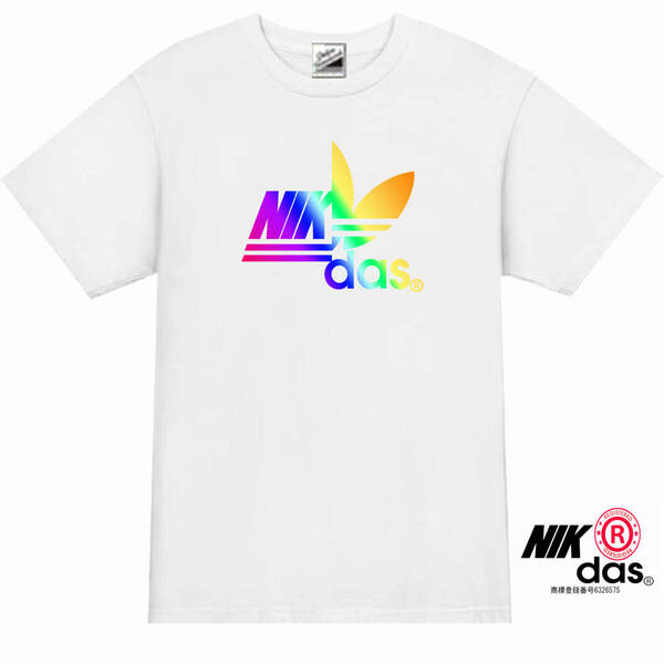 【パロディ白3XL】5ozNIKdasナイダスグラデTシャツ面白いおもしろうけるネタプレゼント送料無料・新品2999円