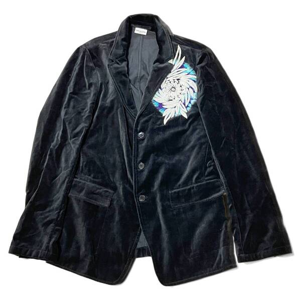 ドリスヴァンノッテン ベロア 3B ジャケット メンズ ユグランス 近年 DRIES VAN NOTEN #A1524