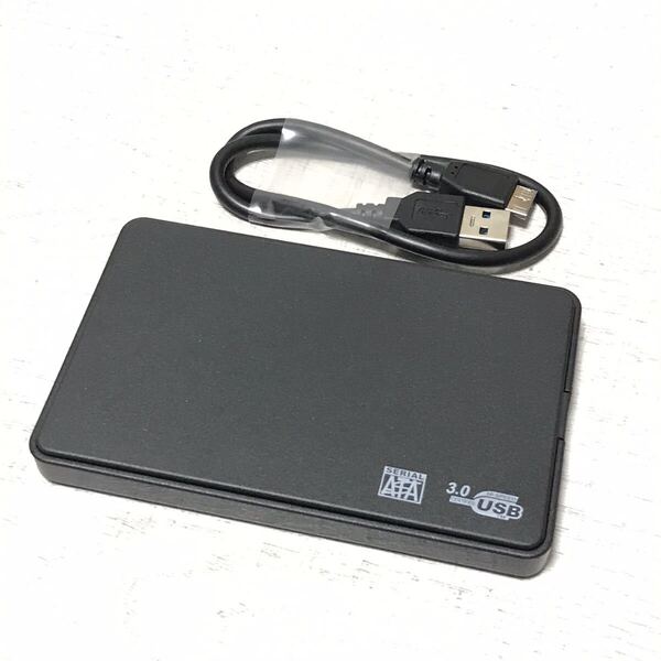 7187 外付けハードディスク ポータブル 外付けHDD USB接続 SATA 電源不要 ドライブケース 2.5インチ 500GB