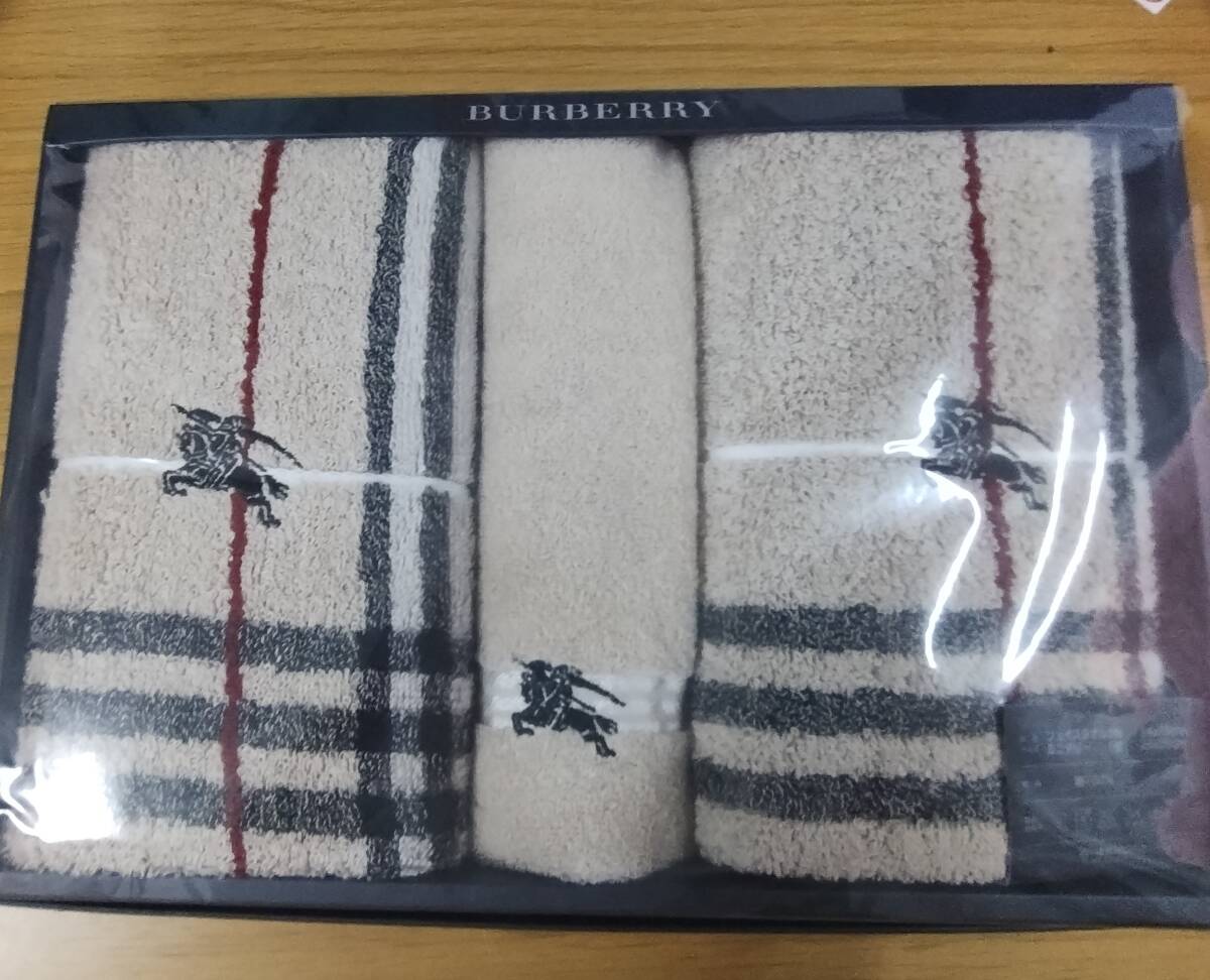 バーバリー タオルセット 2枚 フェイスタオル & ミニテリー BB9100 BURBERRY チェック タオルセット 西川産業