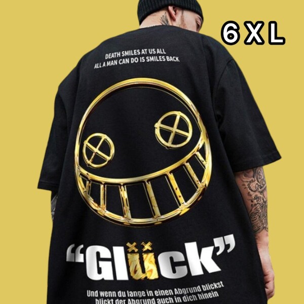 ★新品★ ビックT 6XL Tシャツ ブラック バックプリント ストリート