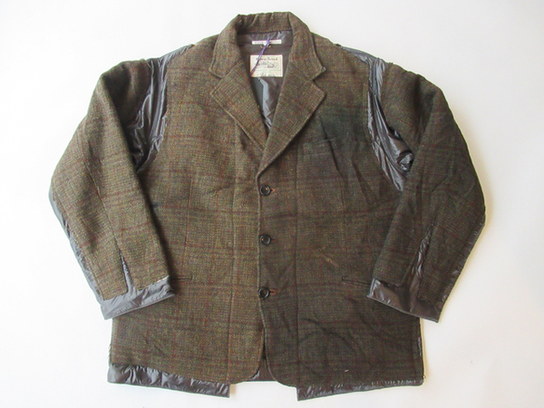 2024AW REBUILD by NEEDLES Tweed Jacket - Covered Jacket サイズS ダークブラウン リメイクツイードジャケット/ニードルズリビルド