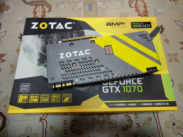 【美品 動作確認済み品】 ZOTAC GeForce GTX 1070 APM ED 8GB 256BIT DDR5 ビデオカード