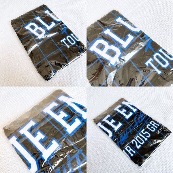 新品ブルーエンカウントBLUE ENCOUNTフェイスタオル田邊駿 江口雄也 辻村勇太 高村佳秀グッズ TOUR 2015 GRAB THE LIGNTタオル黒ブラック青