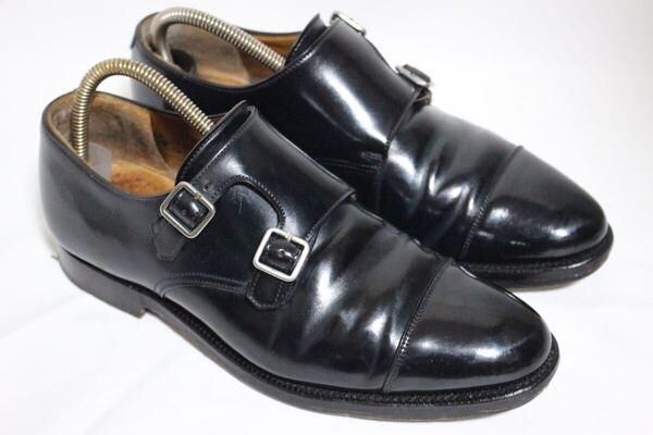 【コードバン ホーウィン伊勢丹限定】Crockett & Jones/クロケット&ジョーンズUK5 1/2 US6 24cm LOWNDES2 ダブルモンク レザー シューズ 靴