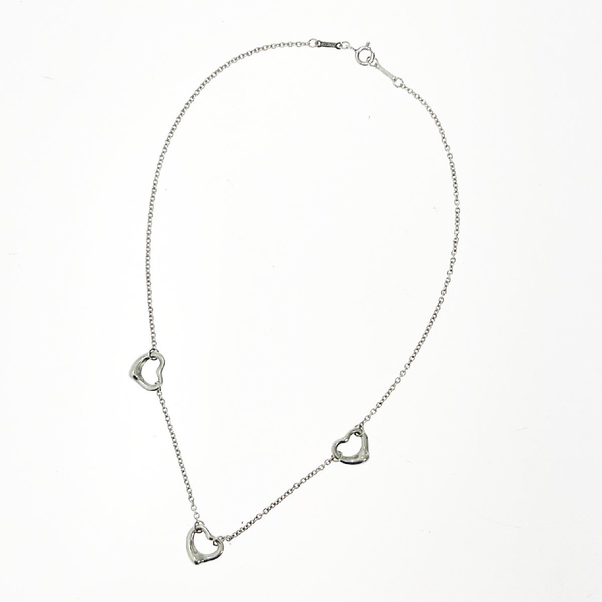 c033 希少 美品 ティファニー スクエア 3連 ネックレス シルバー 925 - メルカリ