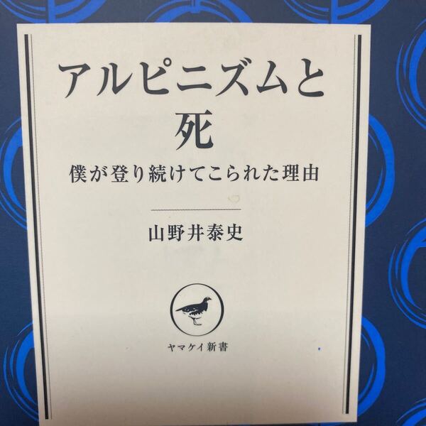 アルピニズムと死 僕が登り続けてこられた理由 (ヤマケイ新書 YS001) 山野井泰史/著