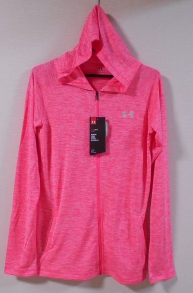 アンダーアーマー ピンク フード パーカー MD ☆彡 タグ付き新品 under armour