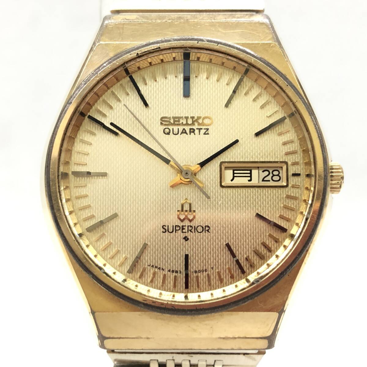 セイコー SEIKO クオーツ スーペリア 耐磁性ハードステン 4883-8100 ギョウシェダイヤル SUPERIOR