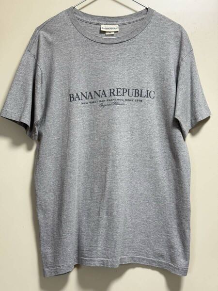 90s BANANA REPUBLIC Tシャツ XS 日本S~M made in USA シングルステッチ