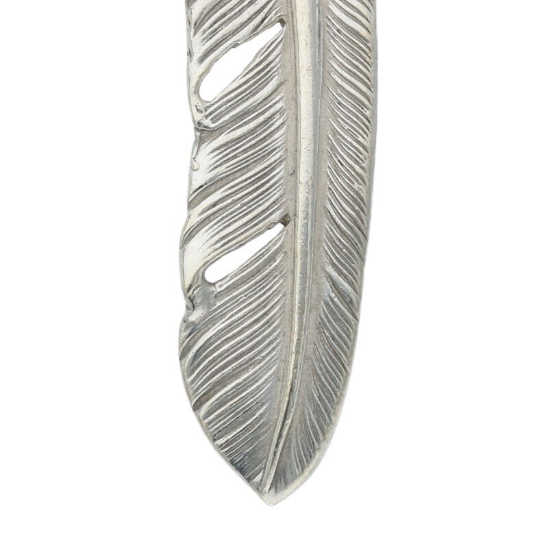 ゴローズ 中サイズ SVフェザー 金メッキ加工済み ゴローズ修理 イーグル＆フェザー 金メッキ Goro's 頭金メッキ