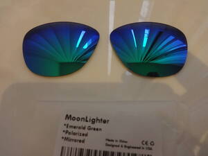 ★オークリー ムーンライター用 カスタム偏光レンズ GREEN Color Polarized 新品 MOONLIGHTER