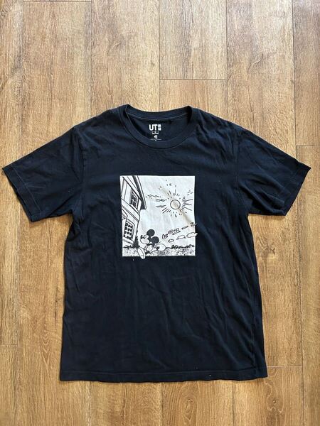 サイズM!UNIQLOユニクロ MICKY UT ミッキーTシャツ ブラック