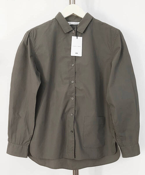 【美品】ユニクロ ルメール ファインコットン ロングシャツ L カーキ