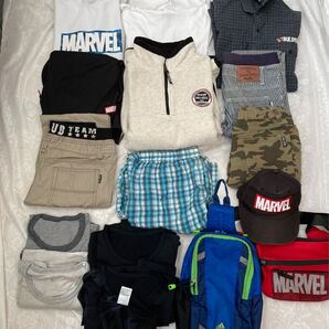 セット まとめ売り 160サイズその他20点 男児 子供服 洋服 インナー バック キャップ マーベル adidas