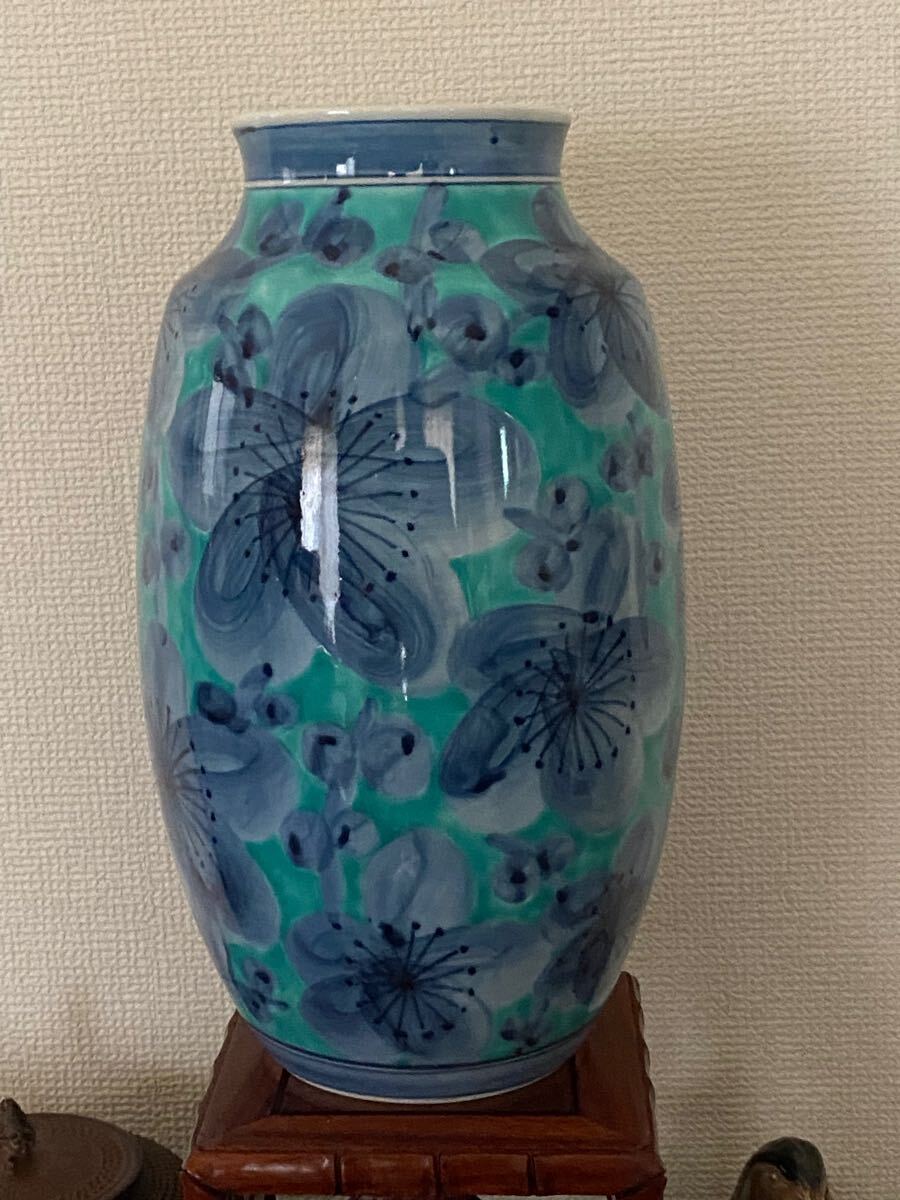 有田焼 武右衛門 白磁 牡丹彫 文様 陶器 花瓶 花器 フラワー