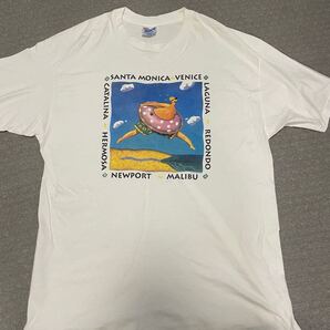 90s usa製 サンタモニカ スーベニア tシャツ XL ヘインズ hanes