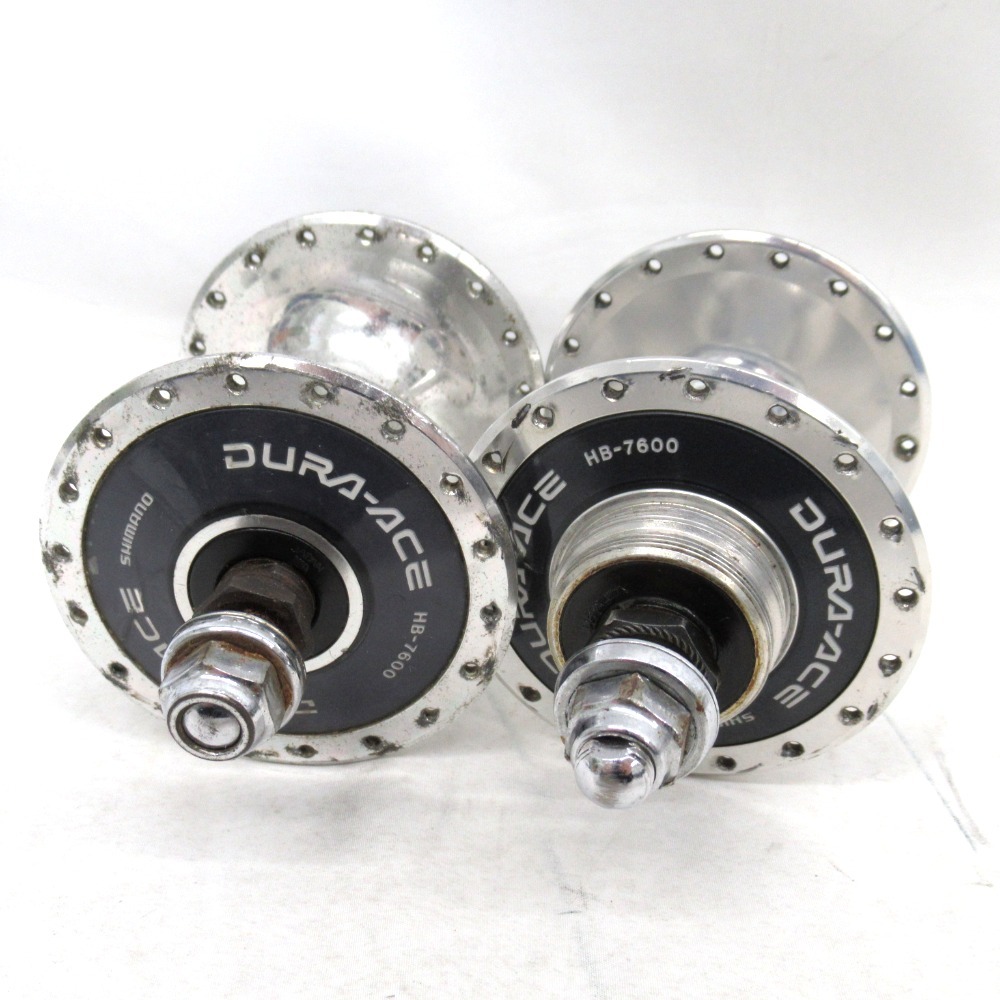 新品同様 NJS ピスト ホイール 前後セット HB-7600 DURA-ACE 新品同様 NJS ピスト ホイール 前後セット HB-7600 DURA-ACE