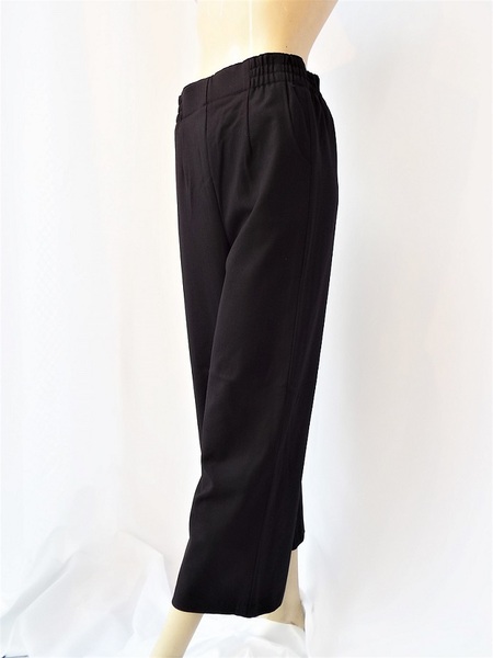 Daly Bottom Market ブラック Lサイズ ヘリンボーンワイドパンツ ポリエステル40%,ウール30%,レーヨン25%,ポリウレタン5% 新品 日本製