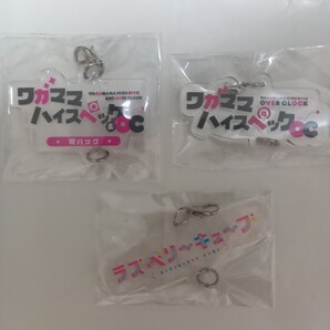 ワガママハイスペック ラズベリーキューブ ロゴキーホルダー アクリルキーホルダー アクキー アクリルチャーム まどそふと
