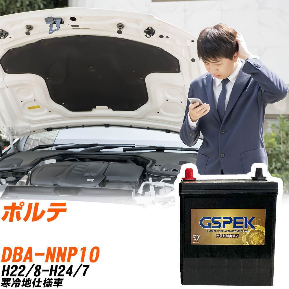 トヨタ ポルテ バッテリー G-65B24R/PL DBA-NNP10 H22/8-H24/7 GSPEK 【H04006】