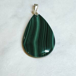 【E10836】マラカイト*孔雀石*ペンダント*Malachite*Pendant*天然石*パワーストーン*