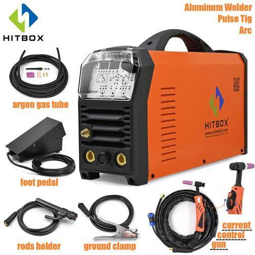 HBT2000P TIG溶接機 AC/DC Pfc ワイド電圧 65-265V 200A パルス TIG スティック 4 in 1 多機能高周波鉄アルミ ペダルコントロール付き