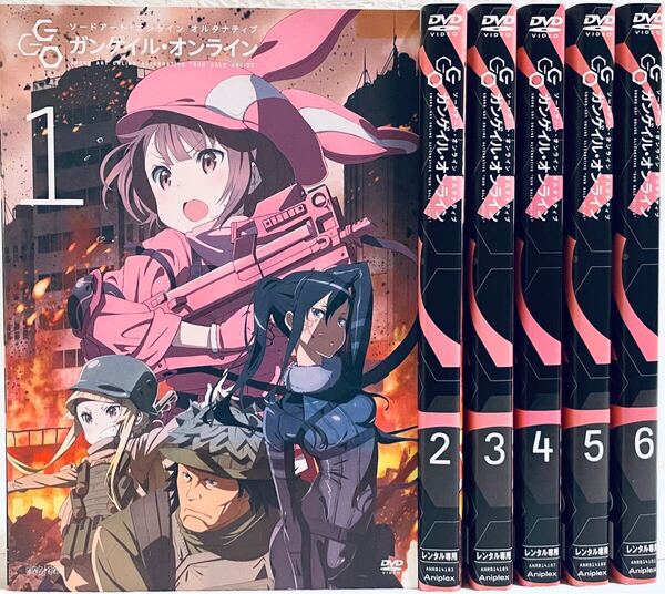 ソードアート・オンライン オルタナティブ ガンゲイル・オンライン 全6巻 レンタル版DVD アニメ