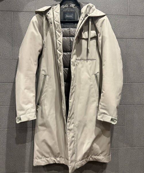 Herno Laminar ラミナー ナイロン ジップ コート ジャケット 44