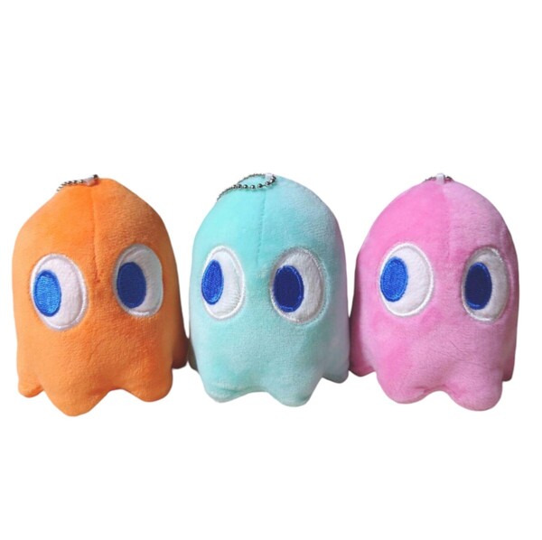 パックマンボールチェーンマスコット ピンキー インキー クライド 3点セット 新品 プライズ限定品