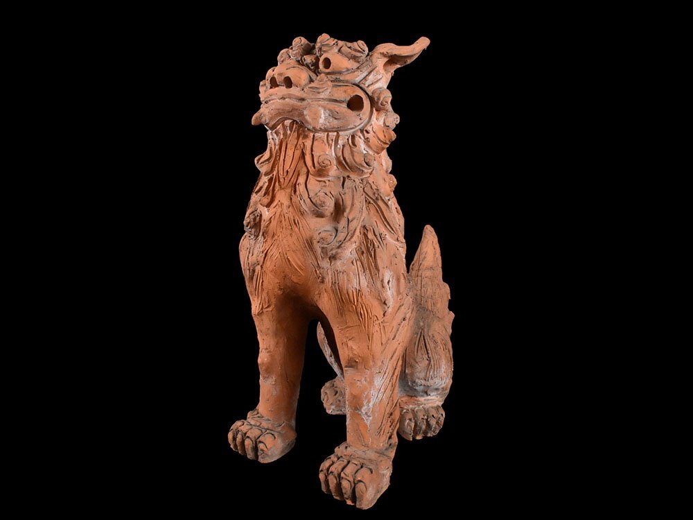 激安直営店 琉球美術 沖縄 守り神 厄除 魔除 古美術 獅子 阿吽狛犬 シーサー 工芸品