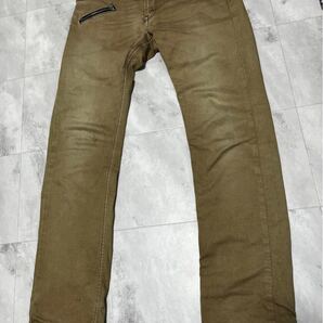 Lee BRAVE RIDERS リー LM0755 スタッズ ストレッチ デニム パンツ ジーンズ 28インチ ベージュ
