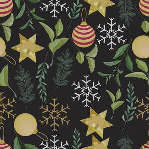 【クリスマスにぴったりなデザインリメイクシート】 クリスマス 壁紙シール 黒地 お手入れ簡単 クローゼット テレビ台 ラッピング