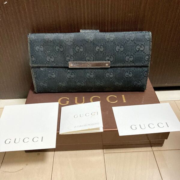 GUCCI グッチ GGキャンバス GG柄 小物 財布 長財布 二つ折り レディース メンズ 箱付き おしゃれ アイテム ファッション
