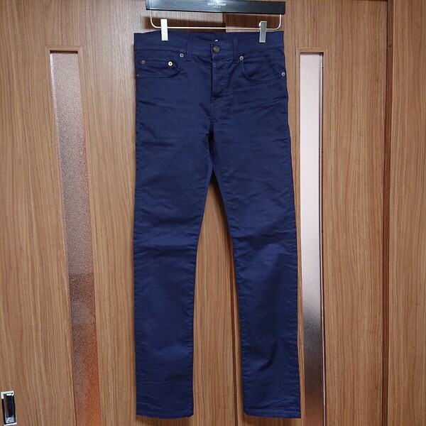 ★サンローランパリ SAINT LAURENT PARIS スキニーパンツ ネイビー サイズ29 USED 美品★