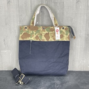 トートバッグ タグ有【未使用】2way バッグ ショルダー No.2882 ミリタリー 迷彩 カモ コットン定価12000円 / 510050 在★7