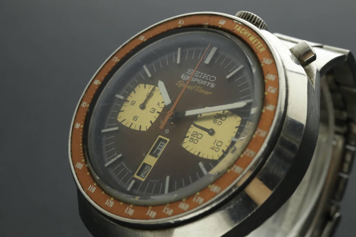 セイコー 5スポーツ クロノグラフ 1977年製 茶馬 Ref.6138-0040