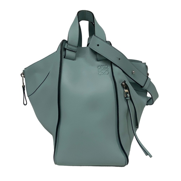 LOEWE/ロエベ ハンモック ラージ 2WAY ハンドバッグ レザー ショルダーバッグ ブルー レディース ブランド