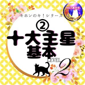 ゆめ乃算命学【キホン】②十大主星基本表 レベル2 独学 本 テキスト 鑑定